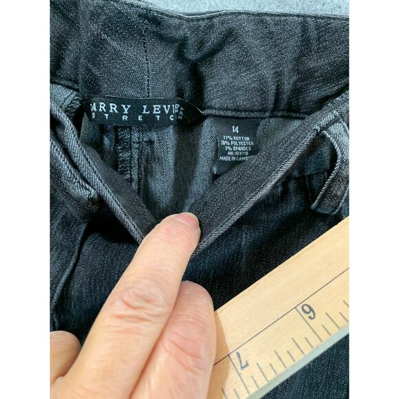 Larry Levine Stretch Pants Women's Size 14 Black Color - Picture 3 of 6